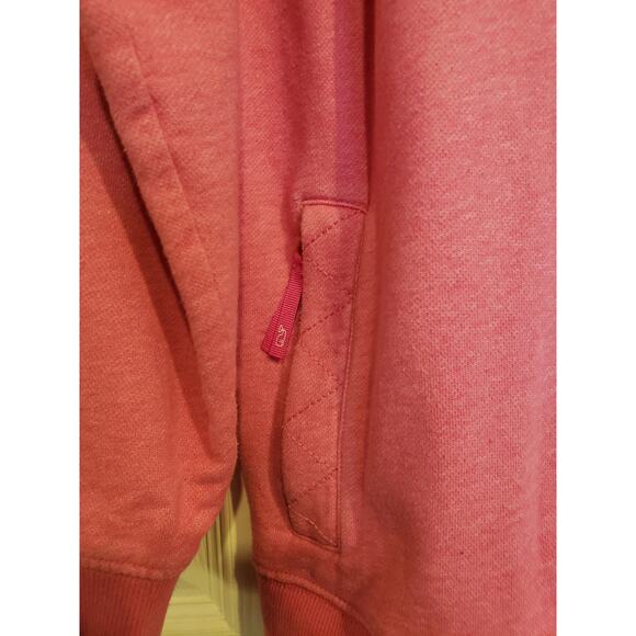 Vineyard Vines Shep Pink Quilted Snap Pullover Sweatshirt Hood Blue XL - Picture 12 of 13